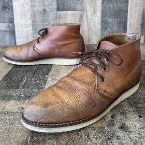 Red Wing 595 Chukka Leather Lace Up Work Boots Mens 10 D
